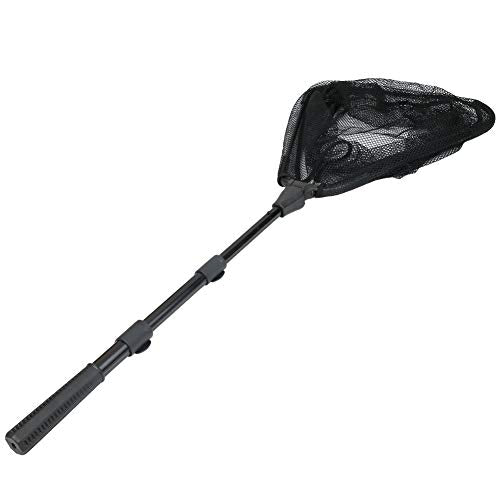 RESTCLOUD Fishing Landing Net with Telescoping Pole Handle, Fishing net Freshwater for Kids Men Women, Extend to 40-63 Inches - style: H: Aircraft-grade Aluminum Handle, 63" Full