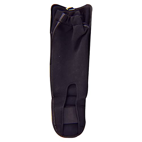 Ultimate - Cobra Shin Instep Guard Genuine Leather for Boxing MMA Muay Thai Training - color: Red / Black, size: Small-Medium