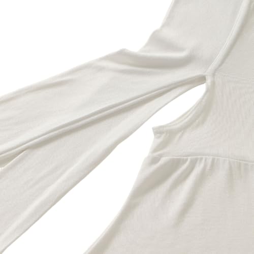 Hijab Undercaps Slouchy Beanies Cap with Tie Non-Slip Caps Under Scarf for Women - color: White