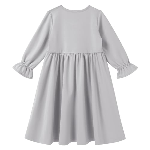 IWEMEK 2PCS Newborn Baby Girls Muslim Abaya Prayer Dress with Hijab Islamic Middle East Arab Dubai Robe Ramadan Eid Clothes - color: Grey, size: 0-6 Months