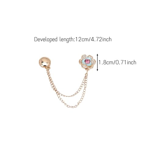 5Pack Magnetic Clothing Clips - Rhinestones Dress Sleeve Clips,Strong Hem Holder for Shortening and Decoration, for Women Girls