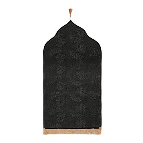 Muslim Prayer Rug Islamic Mat for Muslim Prayers Great Ramadan Gift for Muslim Men Women Portable Prayer Mat Rug Turkish Pocket Praying Rug Thick Large Padded Sajadah Muslim Prayer Rug Velvet Carpet - color: Blue