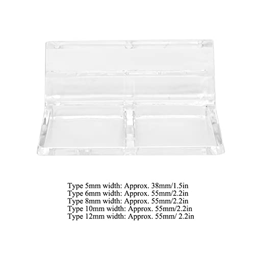 KIMISS 20Pcs Glass Cover Acrylic Clip Holder Support Clamp Accessory for Aquarium Fish 20Pcs Glass Cover (10mm) - size: 10mm