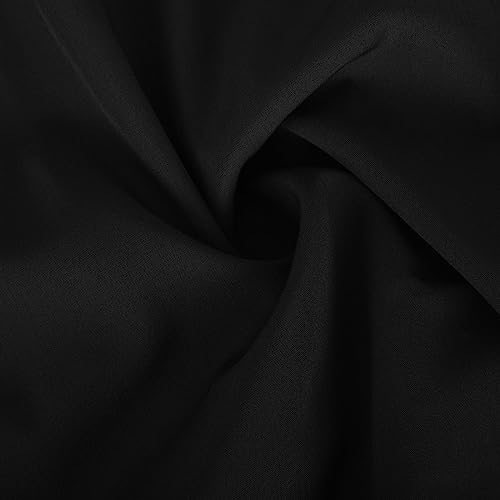 Ctreela Abaya Muslim Dresses for Women Girls Pockets Islamic Prayer Clothes with Tie Waist Ramadan Tarawih Sawm Outfits - color: Black, size: Large