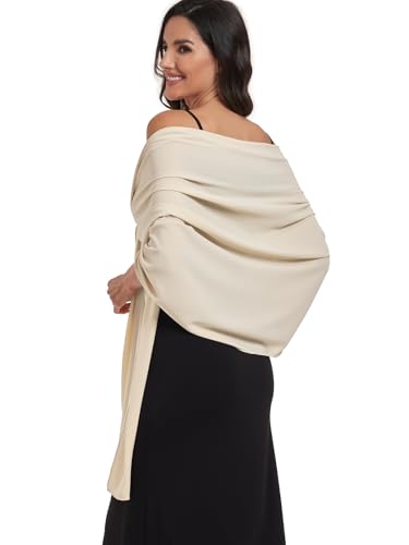 Chiffon Shawl and Wraps for Women Warm Scarves Wedding Evening Bridal Scarfs Pashmina Shawls - color: Gremay