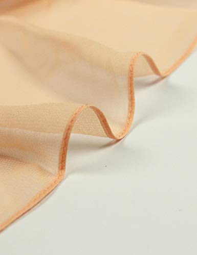 PANTONIGHT Long Chiffon Sheer Scarf For womens - color: 054 Plain as Image