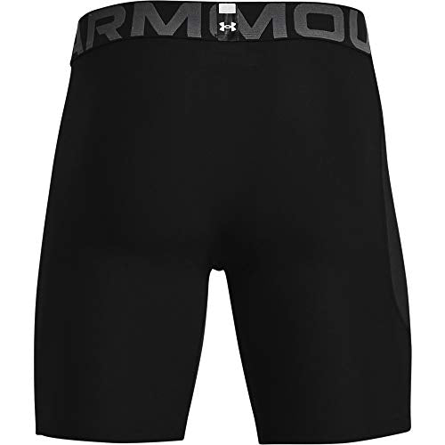 Under Armour Men's Armour Heatgear Compression Shorts - color: Black (001)/Pitch Gray, size: 4X-Large Tall