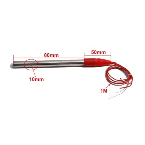 Immersion Water Heater Immersion Cartridge Heater Submersible Fish Tank Heating Water Proof Tubular Heating Element 12V24V36V48V(24V,Black 500W) - color: Black 500w, size: 24V