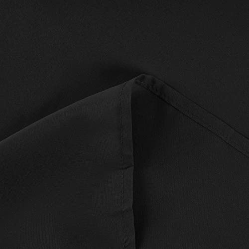 SGASY Womens Muslim Long Dress One Piece Long Sleeve Abayas Islamic Prayer Robes Summer Casual Loose Fit Kaftan with Pockets - color: 12-black, size: Small