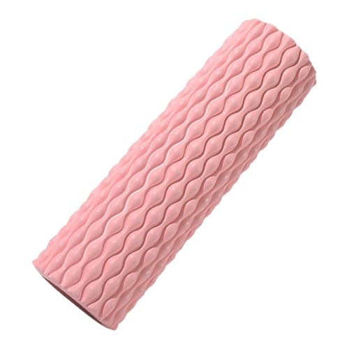 Sports Foam Roller -15inch Tissue Massager, Yoga Muscle Roller | Deep Tissue Massage Fitness Foam Rollers, Foam Muscle Water Drop Roller, Column Indoor Home Muscle Relaxation Foam Roller Fitness Yoga - color: Pink