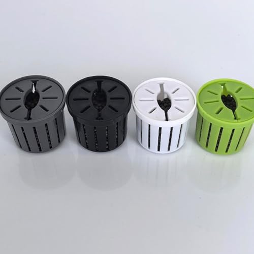 16lots Plant Container Aquariums Planting Basket for Homes and Public Aquariums Water Plant Fixing Basket - color: White