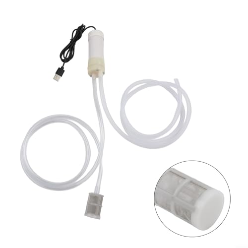 5V Self Priming Pump, USB Water Pump, 4L/Min Flow Rate, Plastic Body, 6MM Tube ID, For Aquarium, Balcony, Travel, Outdoor Use(1 Meter) - size: 1 Meter