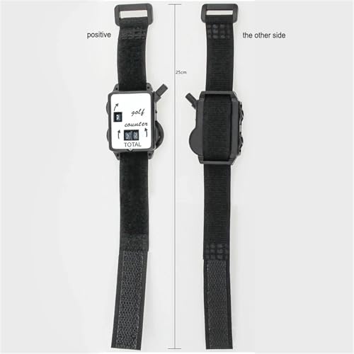 Golf Stroke Counter 2 Pcs Golf Stroke Counter with Wristband Manual Score Keeper Watch Portable Mini Scorers for Sport Teacher