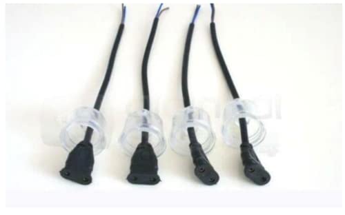 Marine Color 10 Pcs T8 Waterproof Bulb Lamp Socket Base Holder, Aquarium Lighting Fixture, Water-Resistant Lamp Holder for Freshwater & Marine Tank Lighting System