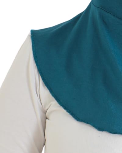 Prien Sport Hijab For Women, Muslim Head Scarf, Flexible Turban Girls, Chic Islamic Wear For Gym, Neck Collar Bonnet Viscose - color: Turquoise
