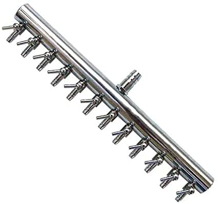 Aquarium Air Valve 12 Way Inline Manifold Air Flow Pump Tubing Splitter Lever Control Valve