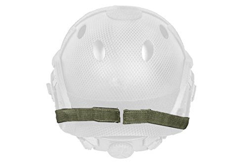 DLP Tactical Quick Release Mesh Steel Face Mask for ARC Rail Equipped Fast/ACH/MICH Combat Helmet - color: Green