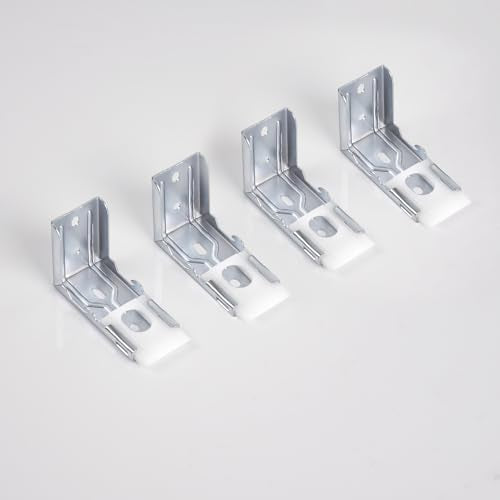 Zebra Shades Metal Blinds Mounting Bracket - Heavy Duty Support for 1-1/2"(38mm) Zebra Shades and Blinds- 4 Pack(No Screws Included)