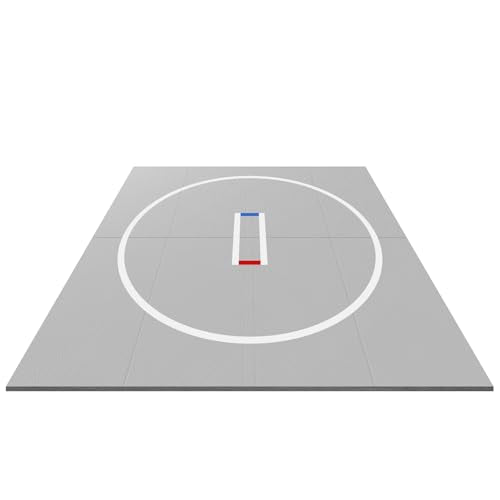 10x10 Wrestling Mat for Home, 1.2" Thick Foldable BJJ Mats for Home Gym, Anti-Slip MMA Jiu Jitsu Mats, Grappling Mats for Martial Arts & Judo Practice