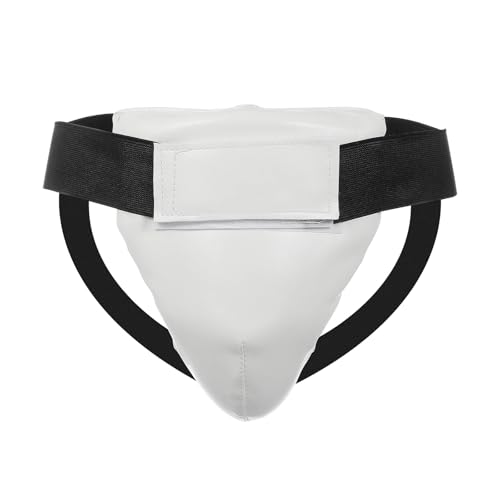Protective Undergarment Cup Martial Art Groin Guard Suitable for Youth and Adults Engaged in High Impacts Combat Sports Combat Sports Groin Guard - color: White womens small