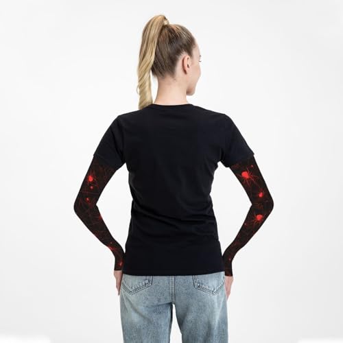 Cooling Arm Sleeves Cover Summer Sun Protection Arm Sleeves For Men Women Baseball Cycling Golf Running - color: Spider 3