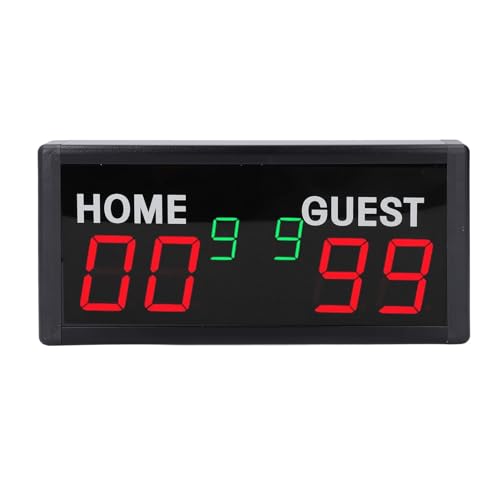 Dpofirs Portable Basketball Scoreboard, Digital Scoreboard, Portable Battery Powered Electronic Scoreboard with Remote for Baseball Tennis Soccer Volleyball Games