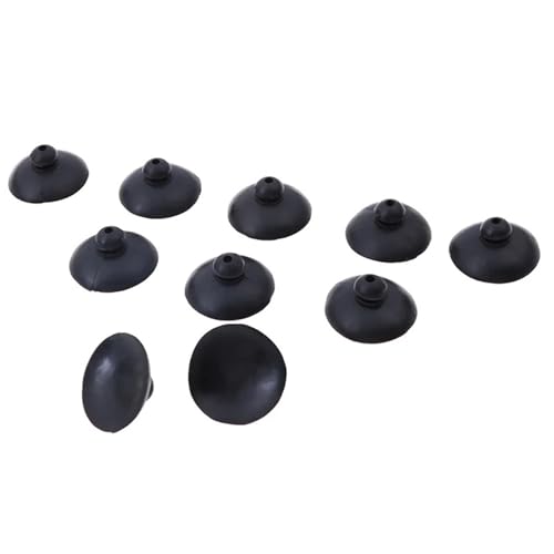 20pcs Black Soft Silicone Suction Cup Clip Sucker Holder Fish Aquarium Tank