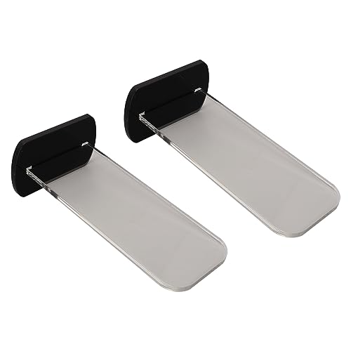 Glove Stand for Boxing, 2Pcs Acrylic Boxing Glove Stand Vertical Boxing Glove Display Stand Acrylic Gloves Holder for Boxing Collectors (Black) - color: Black