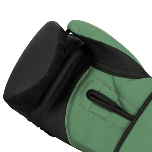 TITLE Boxing Conquest Training Boxing Gloves - color: Black/Green, size: 16 oz