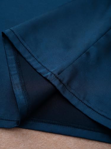 Muslim Toddler Baby Boys Ramadan Eid Outfit Thobe Arabic Islamic Abaya Dubai Robe Prayer Clothes - color: Navy Blue, size: 18-24 Months