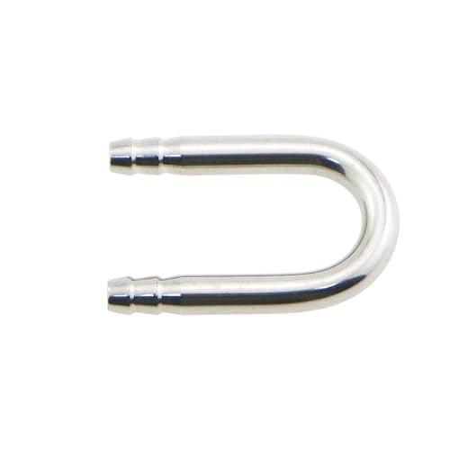2PCS Stainless Steel Aquarium U Tube Fish Aquarium Air Pump Oxygen System U Tube Connector Aquarium Accessories Suitable for 0.15in/4mm Air Hose
