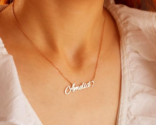 DayOfShe Custom Name Necklace for Women Gifts, 18K Gold Plated Layered Names Necklace Personalized Gifts for Birthday - color: Style 7