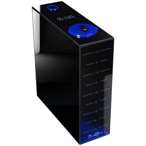 5 Gallon Blue Auto Top Off Multi Purpose Acrylic Water Dosing Container ATO Reservoir | Liquid Storage for Freshwater & Saltwater Reef Aquarium - color: Blue