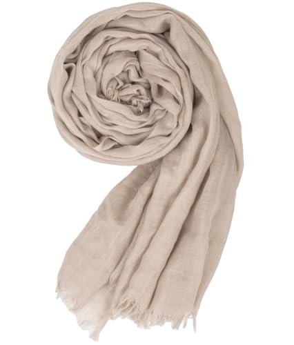 Mealah Womens Shawl Scarf - Lightweight Wrap Scarves Shawl Solid Color Sunscreen Scarve for Spring Summer Season Travel - color: Khaki