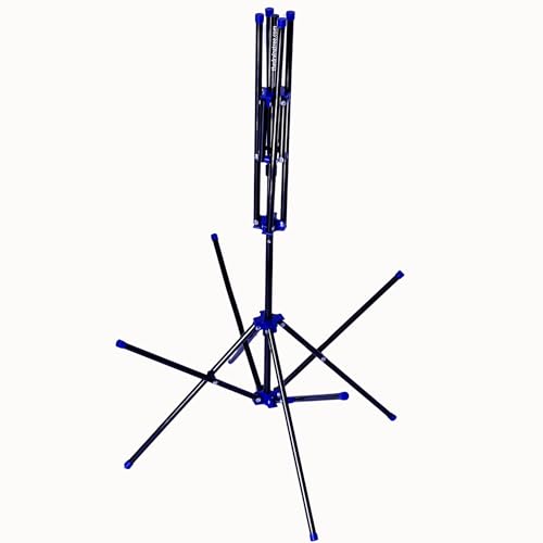 Hockey Gear Drying Rack - Heavy Duty Aluminum Collapsible Portable Sports Gear Drying Rack - Tree - color: Blue