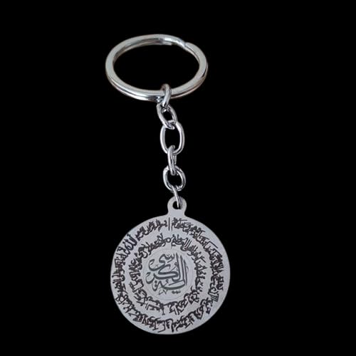Ayatul Kursi Keychain Quran Verse Stainless Steel Keychain