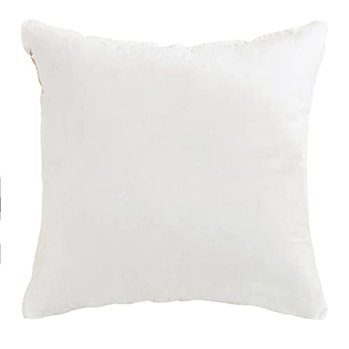 Holibeat White Moon Star Sequins Pillow Covers Ramadan Fur Cushion Covers 18x18 inch DecorationThrow Pillow Cases (Pack of 2) - color: White Moon Star