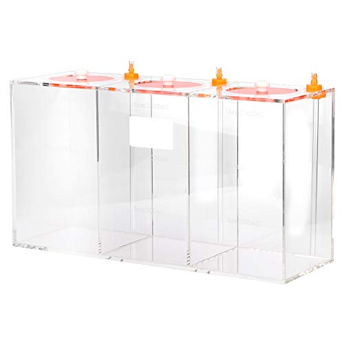 Transparent Acrylic Dosing Pump Store Reservoir Titration Tank Aquarium Sturdy Durable with Scale for Aquarium Reef Tank 2.5L 4.5L Capacity (DT-45 4.5L) - size: DT-45 4.5L