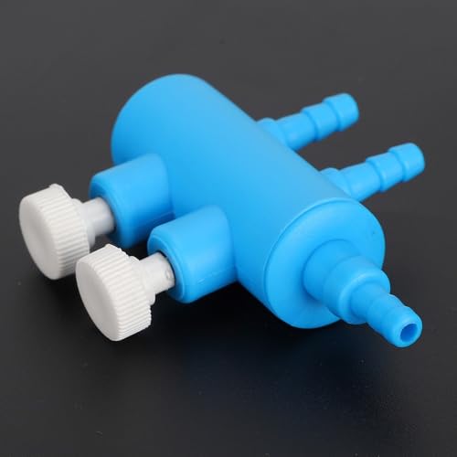 2Pcs 4mm Adapter Connector Plastic Distributor Aquarium Air Pump Splitter for Fish Tank Oxygen Tubing(2 Way) - style: 2 Way