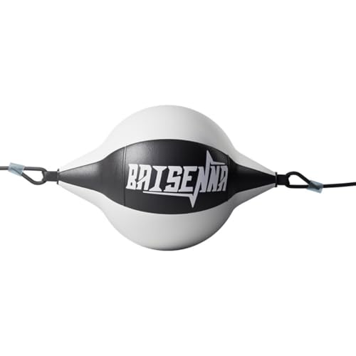 Professional Hanging Boxing Speed Ball, Boxing School Sanda Training, Dodgeball Ball, Home Fitness Reaction Ball, Target Release Ball(Black-and-White Splicing Speed Balls)