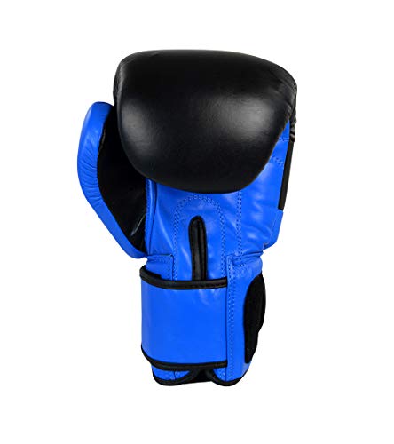 Competition Boxing Gloves | Punch Bag Mitts Sparring Punching Training MMA Fighting Sports - color: Blue, size: 8 oz