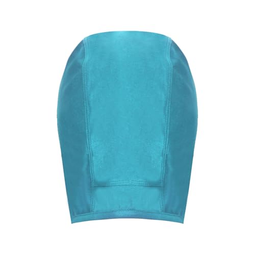 iiniim Wrestling Hair Cover Cap Grappling Hair Cap Black Full Cover Wrestling Headgear with Chin and Open Ears for Judo - color: Light Blue