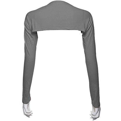 Women Anti-UV Cooling Shawl UV Protection Arm Sleeves Sun Protector for Golfing Riding Running Outdoor Activities - color: Gray