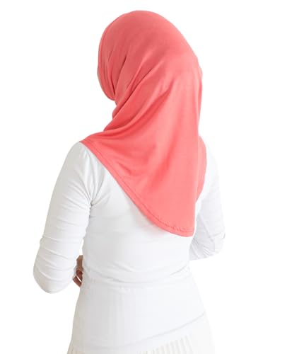 Prien Sport Instant Hijab For Women, Muslim Cotton Turban, Soft Head Scarf, Ready To Wear Hijabs Prayer Clothes, Islamic Wear - color: Brink Pink