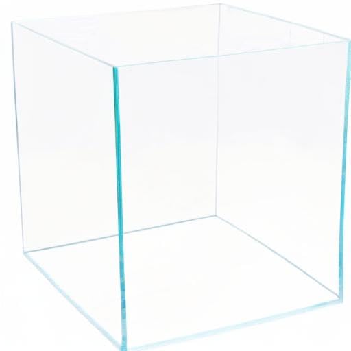 7Gal Ultra Clear Rimless Low Iron Glass Cubic Aquarium Tank (W11.81×D11.81×H11.81 inch(30x30x30cm)) 5mm Thickness Include Black Leveling Mat - size: W11.81 × D11.81 × H11.81 inch