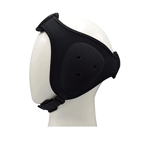 MRX MMA Ear Guards Kick Boxing Ju Jitsu Cage Wrestling Ear Protection Headgear with Adjustable Straps for Safe Head & Ear - color: Black