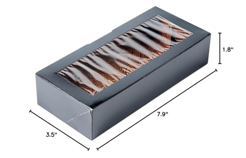 Restaurantware Sakura Vision 8 x 3.5 x 1.8 Inch Sushi Boxes 50 Disposable Take Out Boxes - Built-In Lid Clear Window Black Paper Rectangle Boxes For Sushi Maki Or Sashimi - size: Medium