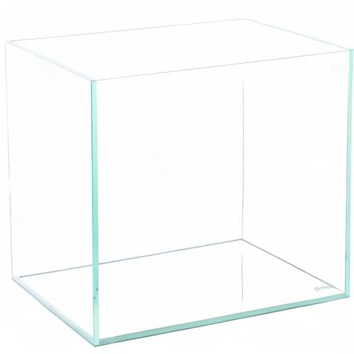 Allcolor Artisan Grade Ultra Clear Rimless Aquarium Tank (4.6Gal) | Low Iron Glass Fish Tank for Professional Aquascaping and Planted Layouts, 6-60 Gallons (4.6GaI - Top Glass Canopy) - size: 4.6Gal 10.2"L×10.2"W×10.2"H