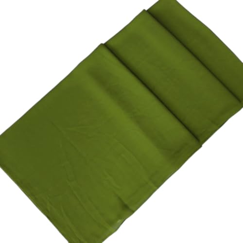 LMVERNA Solid Color Bubble Chiffon Scarf for Women Fashion Soft Hijab Long Scarfs Wrap Scarves - color: Green