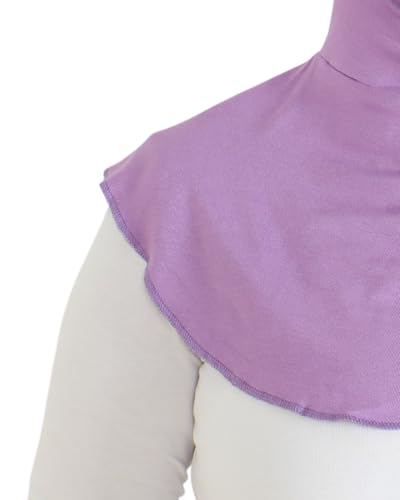Prien Sport Hijab For Women, Muslim Head Scarf, Flexible Turban Girls, Chic Islamic Wear For Gym, Neck Collar Bonnet Viscose - color: Lilac